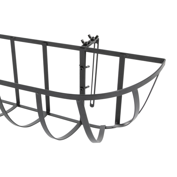 Hanging Flower Planter, Flower Boxes for Deck Railings, Window Railing Plant Boxes - Vertical Clauses