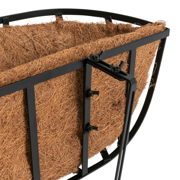 Hanging Flower Planter, Flower Boxes for Deck Railings, Window Railing Plant Boxes - Vertical Clauses