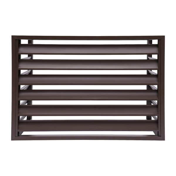 Air Conditioner Fence Screen, Air Conditioner Privacy Screen, Air Conditioner Screen (Coffee-39.37x19.69x27.56in)
