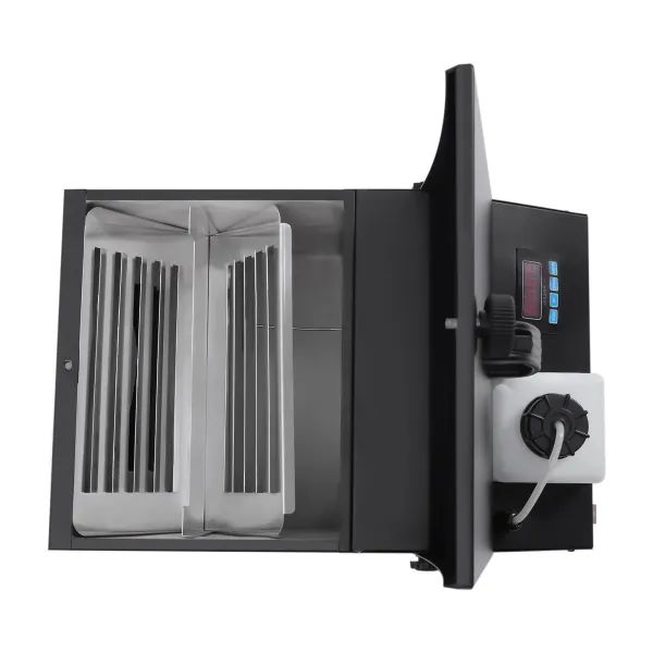 DMX Fog Machine Low Lying Smoke Machine Stage Fogger 1200W Floor Mist Machine with Wireless Smoke Cover 80-100㎡, 5000CFM