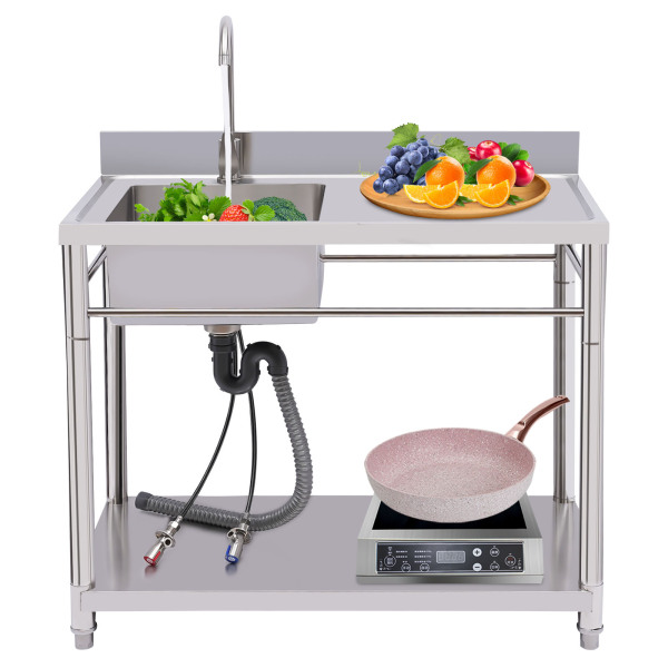 Stainless Steel Sink Kitchen Sink One Compartment Commercial Kitchen Restaurant